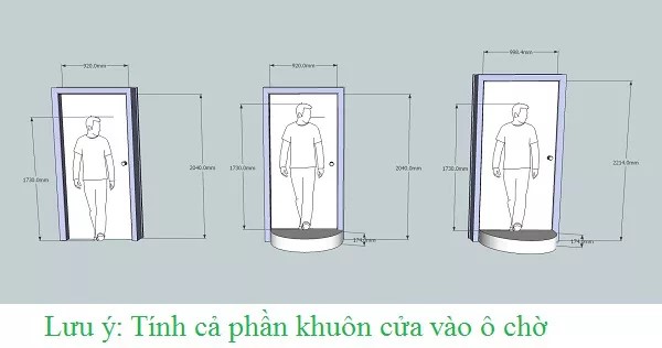 Cửa nhà vệ sinh cần tính toán kích thước tỉ mỉ