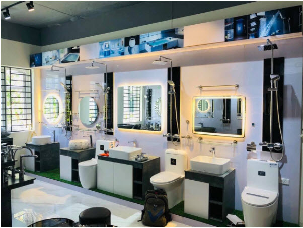 CÁCH TRANG TRÍ CỬA HÀNG THIẾT BỊ VỆ SINH ĐẸP VÀ HÚT KHÁCH