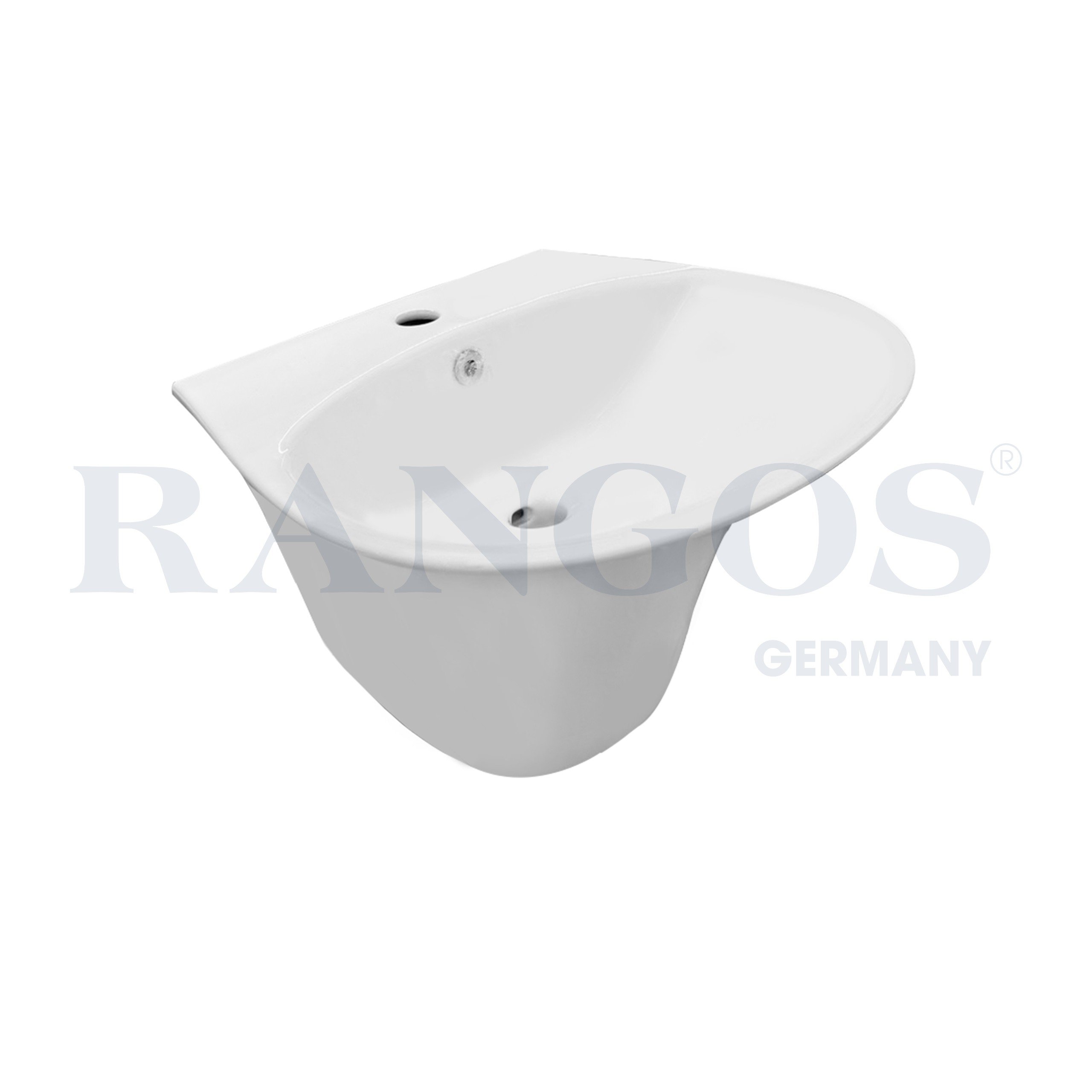 Chậu rửa lavabo liền chân Rangos RG- 6111