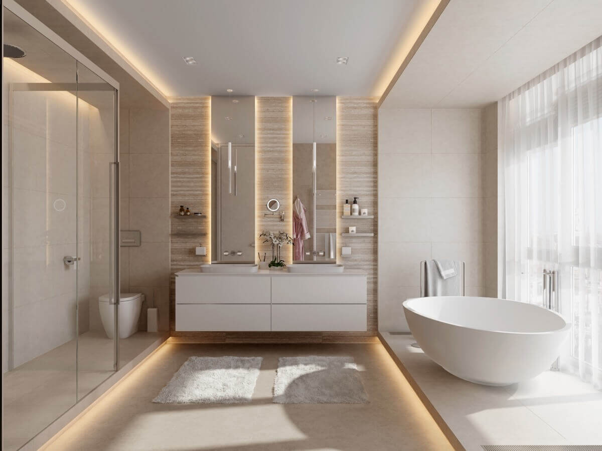 MẸO NHỎ NÂNG CẤP  NHÀ TẮM SANG CHẢNH BẠN KHÔNG NÊN BỎ QUA.