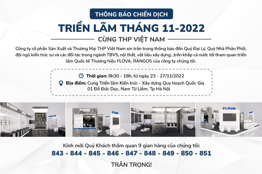 THÔNG BÁO CHIẾN DỊCH TRIỂN LÃM THÁNG 11-2022 CÙNG THP VIỆT NAM