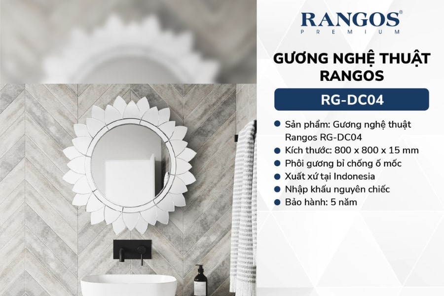 Thiết bị vệ sinh Rangos - đơn vị cung cấp gương nhà tắm cao cấp tại Hồ Chí Minh