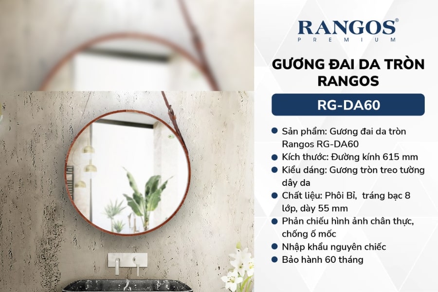 Gương nhà tắm Rangos ở HCM - đẹp, sang trọng